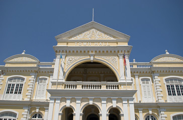 Obraz premium Town hall, Georgetown, Penang, Malaysia