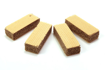 Chocolate Wafer In Isolated