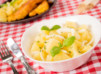 Traditional German potato salad