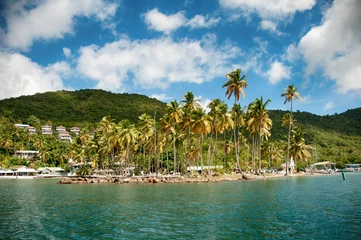 Rolgordijnen Marigot Bay, Saint Lucia, Caribbean © XtravaganT
