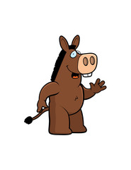 Donkey Waving