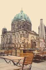Fototapeta na wymiar Berlin Cathedral Church. German Berliner Dom