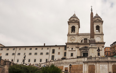 Fototapeta na wymiar Trinita dei Monti