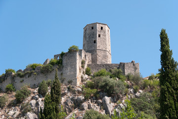 Fototapeta na wymiar Fortifications of Počitelj, Bosnia and Herzegovina