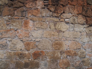 Sfondo irregolare di muro di mattoni