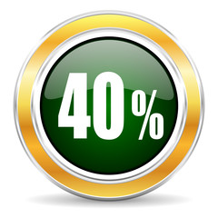 40 percent icon
