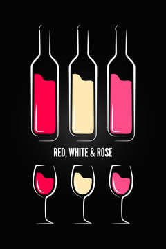 wine glass bottle label design background