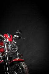 Naklejka premium Red motorcycle