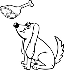 dog and haunch cartoon coloring page