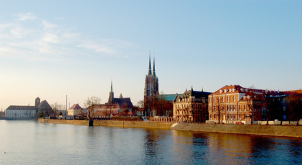 Fototapeta na wymiar Kolorowe miasto Wrocław