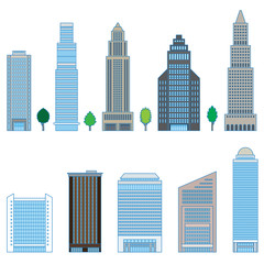 Fototapeta premium 様々な建物