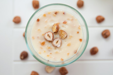 Haselnusspudding
