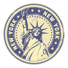 grungy New York stamp (textures removable) © Anja Kaiser