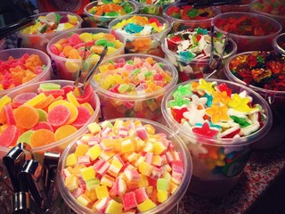 Sweet colorful of gummy