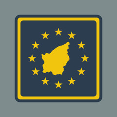 San Marino European flag button