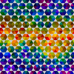 Seamless abstract pattern of color geometrical shapes