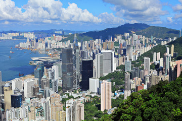 Fototapeta na wymiar Hong Kong downtown