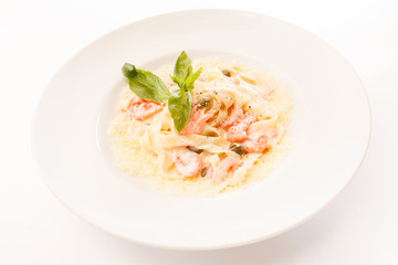 pasta with shrimps