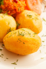 cooked potatoes