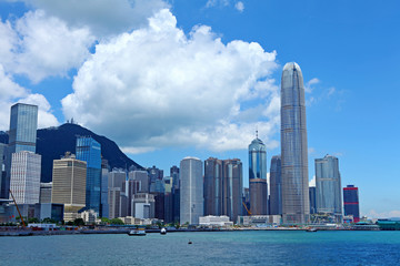 Fototapeta premium Commercial district in Hong Kong