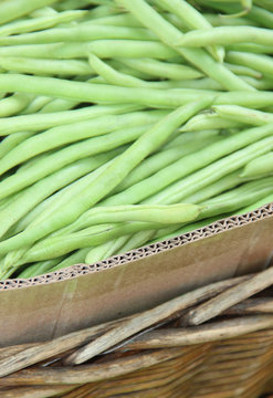 Green bean at the Indian market