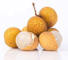 longan fruit on a background
