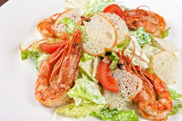 Tasty shrimp salad