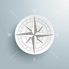 Compass Silver Background