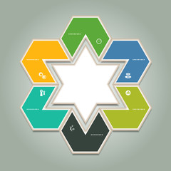 Vector Progress Background / Product Choice or Version. eps 10