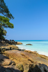 Fototapeta na wymiar Seascapes Of Tachai Island in Phang-Nga Province,Thailand