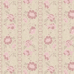 Floral abstract background; seamless