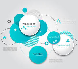 Fototapeta premium Vector Modern Design Circle template