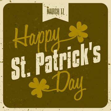 Typographic St. Patrick's Day Card