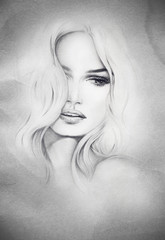 Naklejka premium woman portrait