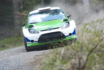Photo sur Plexiglas Anti-reflet Sport automobile Rally car in action