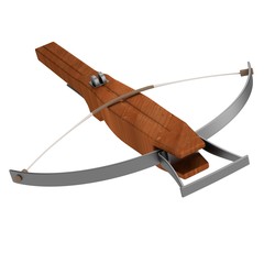 realistic 3d render of crossbow