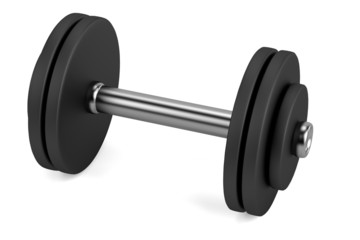 Obraz na płótnie Canvas realistic 3d render of lifting weights