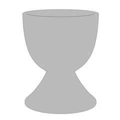 cartoon image of egg cup