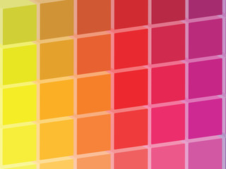 Warm Colored Squares Palette Illustration