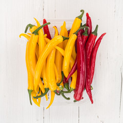 Fresh hot chilli peppers
