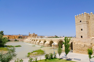 Rio Guadalquivir and the Mezquita in Cordoba, Spain