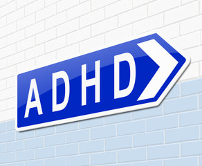 Fototapeta na wymiar ADHD concept.
