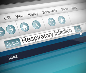 Respiratory infection concept.