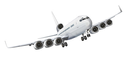 Flugzeug comic, freigestellt