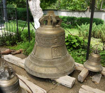 Church bells on the ground