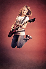 Fototapeta premium Rock and Roll girl