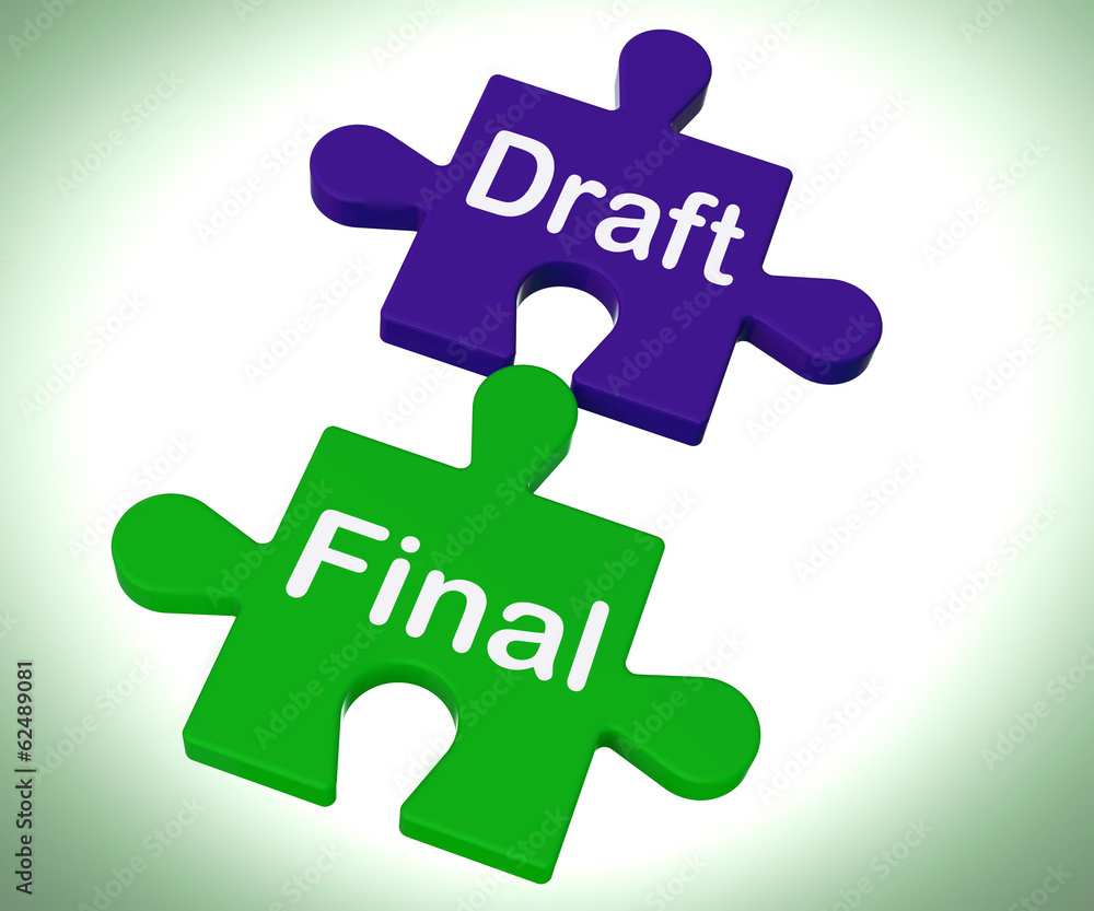 Poster draft final puzzle shows write and rewrite
