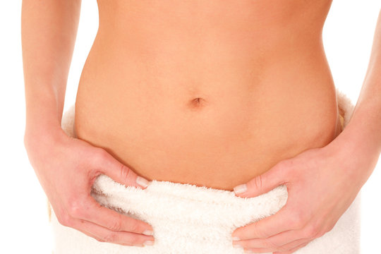 flacher nackter bauch