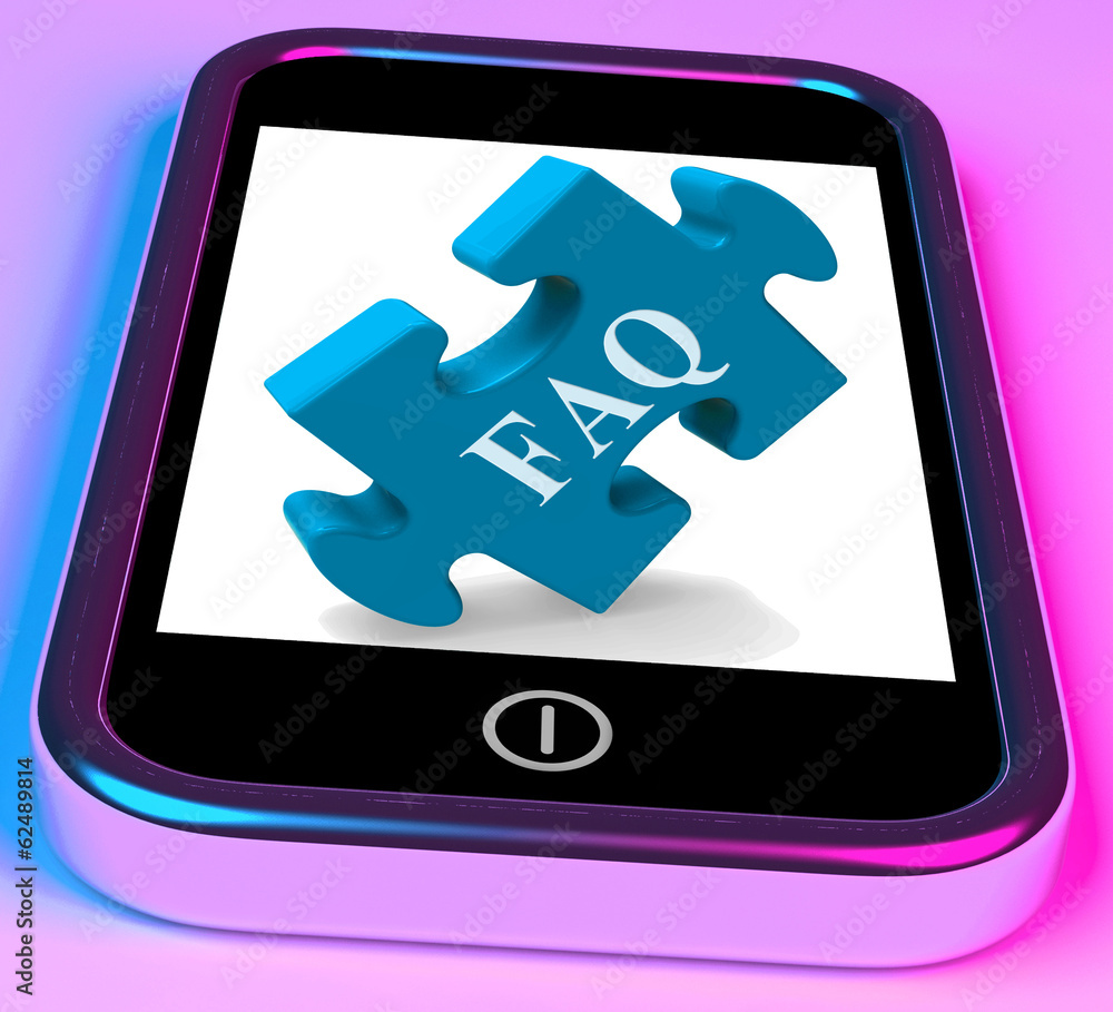 Poster faq smartphone shows frequently asked questions and answers