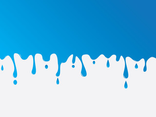 Blue water drops background